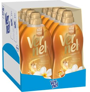 Vernel Aromatherapie Sinnliche Frangipani Weichspüler für ALLE Textilien (10 × 46 Waschladungen), Weichspüler mit langanhaltendem Duft für Wäsche mit ätherischen Ölen