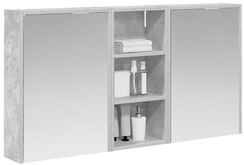 vidaXL Badezimmerschrank-Set 3 pcs 116 x 16 x 62,5 cm Holzwerkstoff, Elegante Badezimmeraufbewahrung, modernes Schrankset, stylische Wandregale, schicke Möbel, luxuriöse Details