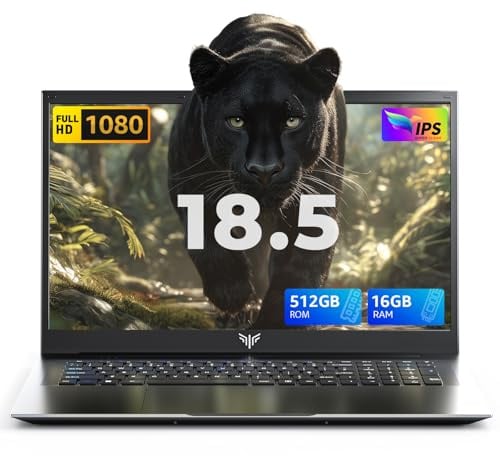 ACEMAGIC AX18 18,5-Zoll-FHD-Laptop, N150-Prozessor mit bis zu 3,6 GHz, 16 GB RAM, 512 GB SSD, Full-HD-Display, unterstützt WLAN 5, Bluetooth 5.0, 3 × USB 3.2, langlebiger 8000-mAh-Akku
