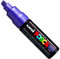 uni Posca Ball Marker, breite Spitze, abgeschrägt, PC8K, 8 mm, Violett, Metall