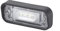 HELLA 2KA 010 278-411 Kennzeichenleuchte - Kennzeichenbeleuchtung - Anhänger - LED - 12V - Einbau/Schraubanschluss - CCC/ADR/GGVS - Stecker: Flachsteckhülse - oben/außen