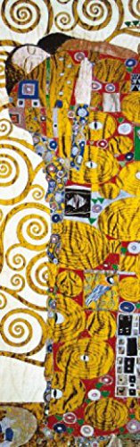 1art1 Gustav Klimt Die Umarmung (Detail), 1-Teilig Fototapete Poster-Tapete 250x79 cm