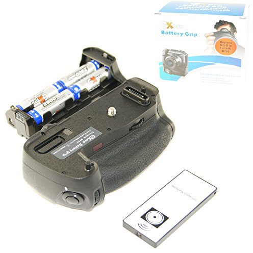 Ex-Pro MB-D16 EN-EL15 D750 Battery Power Battery Grip Pack for Nikon D750 DSLR Camera, with Infrared Remote Shutter Release