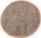 Flickenteppich Rund 150 cm aus handgewebter Baumwolle in Leder Beige - viele Variationen