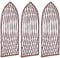 Pack of 3 Selections Willow Lattice Trellis With Gothic Top (120 x 45 Centimeter)