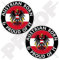 Vinyl-Aufkleber mit Aufschrift Born & Proud, 75 mm, 2 Stück