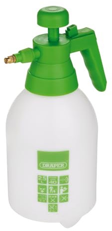Draper Pulverizador a presión 82467 de 2,5 litros, blanco (el diseño puede variar)