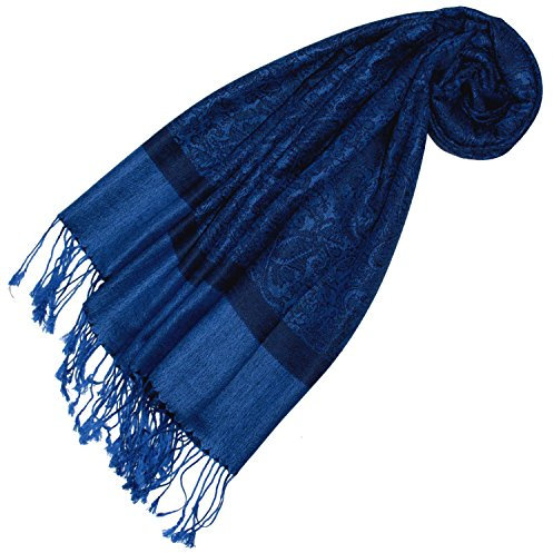 Lorenzo Cana Designer Damen Pashmina hochwertiger Markenschal jacquard gewebtes Paisley Muster 70 cm x 180 cm Modal harmonische Farben Schaltuch Schal Tuch 93287