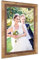 PHOTOLINI Barock-Bilderrahmen A4 21x30 cm in Gold antik, Holz-Rahmen Vintage, Made in Germany, Echtglas, zum Aufhängen, mit Zubehör - verleiht Deinen Fotos das besondere Etwas
