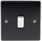 BG Electrical nmb12 1-Gang 2-Way Metal Light Switch - Matt Black