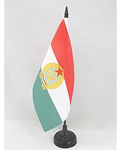 AZ FLAG - Tischflagge Volksrepublik Ungarn 1949-1956 - 21x14 cm - Ungarische Tischfahne 14 x 21 Cm - Flaggen