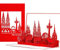 Pop Up Karte Kölner Skyline - Köln City Panorama – 3D Geburtstagskarte, Einladungskarte, Gutschein & Reisegutschein - Grußkarte als Köln Souvenir mit Kölner Dom