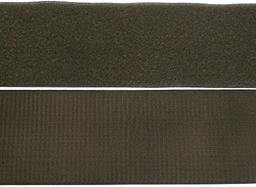 2 m Klettband Haken- und Flauschband 50 mm oliv zum Nähen