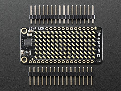 Adafruit 15x7 CharliePlex LED Matrix FeatherWing - Warm White