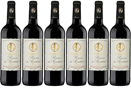 Corsaire - Rotwein aus Korsika, Réserve du Président IGP Ile de Beauté (6 x 0,75 L)