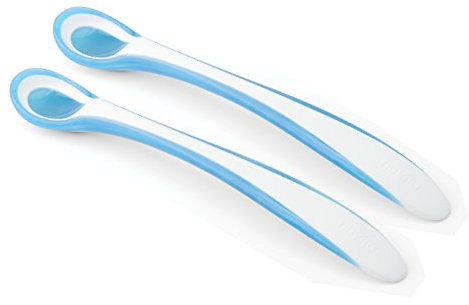 Nuvita 8485 EasyEating - Set 2 cucchiaini termosensibili (Blu)