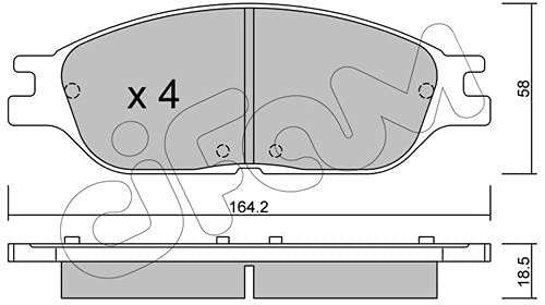 CIFAM 822-682-0 Bremsbeläge