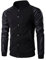 Gladiolus Herren College Baseball Jacke Jogging College Jacke Sweatshirt Knöpfe Baseball Sportjacke Mantel Bomberjacke Schwarz L