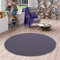Snapstyle Sisal Natur Teppich Astra Blau Rund in 7 Größen