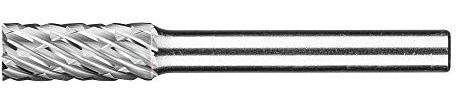 PFERD HM-Frässtift, Zylinderform ZYAS mit Stirnverzahnung, Zahnung ALLROUND, Frässtift-ø 8mm, Schaft-ø 6mm, Länge 60mm, 21001001 – für den vielseitigen Einsatz auf den wichtigsten Werkstoffen