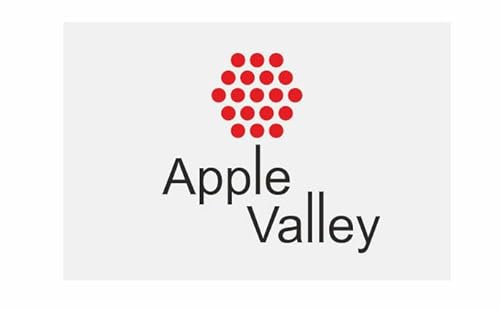 U24 Aufkleber Apple Valley City (Minnesota) Flagge Fahne 8 x 5 cm Autoaufkleber Sticker