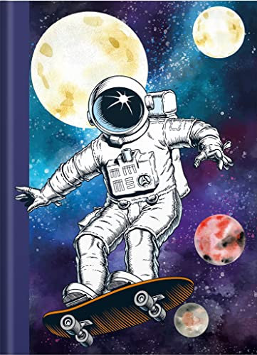 RNKVERLAG 46793 - Notizbuch „Skatonaut“ in DIN A5 dotted, mit 96 Blatt 70 g/m², 1 Stück