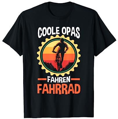 Fahrrad Opa Radfahren T-Shirt