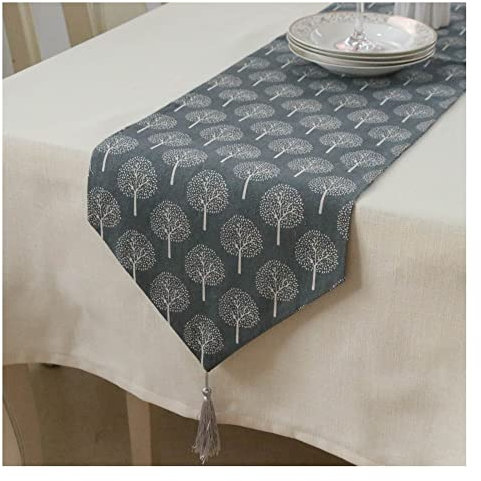 GEREP Tischläufer Japanischer Stil Tischband mit Quasten Haus Dekoration Desktop-Schutz für Tisch Schreibtisch Lange Schrank/B / 32x220cm