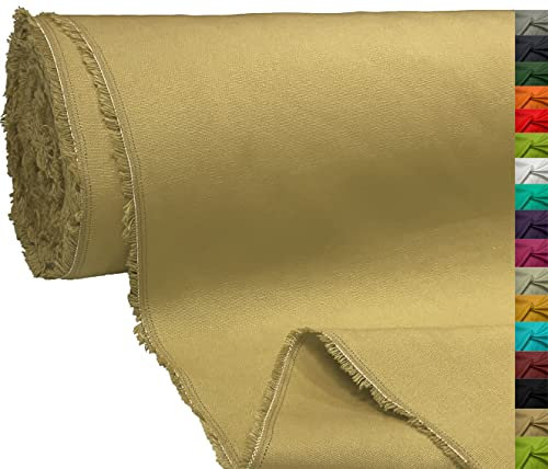 A-Express 100% Baumwolle Segeltuch Stoff Canvas Material Kleiderstoff Tuch Vorhänge Tasche 145cm 57 Breit 250GSM Meterware - 5 Meter 500cm x 145cm Beige