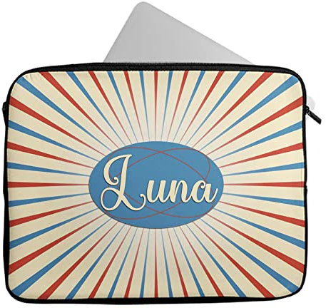 Personalised Any Name Comics Design Laptop Case Sleeve Tablet Bag Chromebook Gift 827 (9-10 inch)