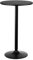 COSTWAY Round Bar Table, Counter Bistro Pub Tables with Fixed Tabletop and Stable Base, Circular Cocktail Dining Table for Home, Office and Kitchen, Holds up to 150kg (1, Black, 101cm H)