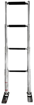 VNABO Escalera telescópica de Acero Inoxidable con Estilo, Escalera Plegable con Marco para yate, Escalera Oculta para Piscina, Escalera de 330 Libras