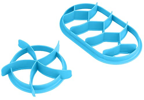 HOMRAA Bread Seal for Baking,2 Piece Homemade Bread Press Mold Set, PP Kaiser Bread Roll Making Machine - Pastry Mold for Baking Muffins