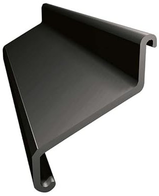 Renoplast® Raccord Pour Profilé D'égout K102 Graphite | Finition de Terrasse| Sols Carrelés sur Mortier-colle| Systèmes D'évacuation D'eau Profilé D'angle Protection Anticorrosion Profilés de Terrasse