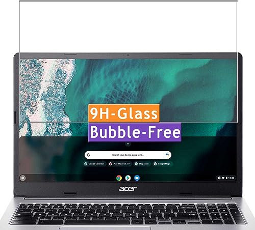 Vaxson Tempered Glass Screen Protector, compatible with Acer Chromebook 315 CB315-4H 15.6 Laptop Visible Area, 9H Film Protectors Guard