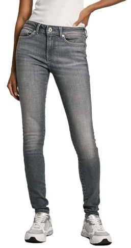 Pepe Jeans Damen Skinny Lw PL204583 Jeans, Grey (Denim-UH7), 26W / 30L