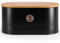 EHC Bread Bins for Kitchen, Bread Box with lid, Kitchen Storage Bin, Bread Container, Black, 34 x 18 x 16 cm