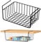 Enforose Unterregal Aufbewahrungskorb, Rostfreier Metall-Hängekorb Küche, Hängekorb Schrank, Unterregal Hängender Metall Drahtkorb Organizer für Küche, Speisekammer, Schreibtisch, Bücherregal