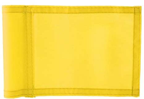 JISADER Premium Golf Flag for Yard - Durable and Easy to Mount, Yellow, 15x24.5cm