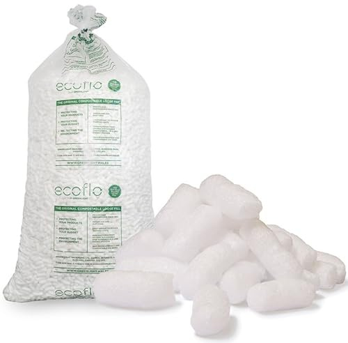 White Packing Peanuts Biodegradable, Compostable & Water-Soluble Protective | Protective Postal Packaging Void Filler Loose Fill Packing Chips