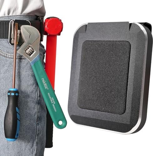 otuiaim Magnétique Porte Outils Ceinture - Aimanté Support à Clip pour Ceinture, Accès Facile aux Tournevis, Marteaux, Clés, Pinces, Clous, Outils pour Électriciens, Plombiers, Charpentiers