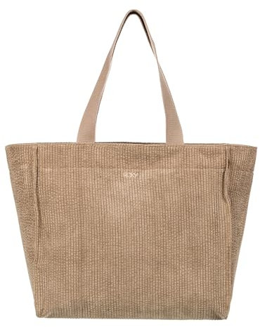 Roxy Große Kapazität, lässige Umhängetasche für den täglichen Gebrauch, Feeling Good - Ölgrün, 25L, Feeling Good Stilvolle Tragetasche aus weichem Cord mit großem Fassungsvermögen