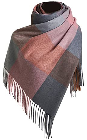 Generisch Schal Damen Winter Wollschal Winterschal warm weich Schal Senfgelb Halstuch Damen Herbst Winter Bio Baumwolle