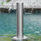 Colonne d'eau de jardin en acier inoxydable avec robinet pour irrigation et lavage en plein air