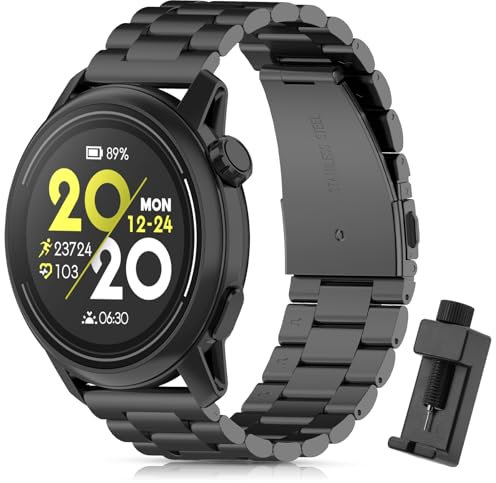 CHULN Metall Armband Kompatibel Für Coros Pace 3/Apex 2 Pro/Apex Pro/Apex 46mm, 22mm Einstellbares Edelstahl Ersatzarmband für Coros Pace 3 Smartwatch.(No host)
