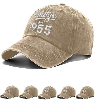 Joligiao Cappello Uomo Baseball con Ricamo Cotone Cappellino Uomo Regolabile con Visiera Berretto da Baseball Vintage Unisex Cappelli Estivo Casuali Trucker cap Regali Compleanno 30/40/50/60/70 Anni