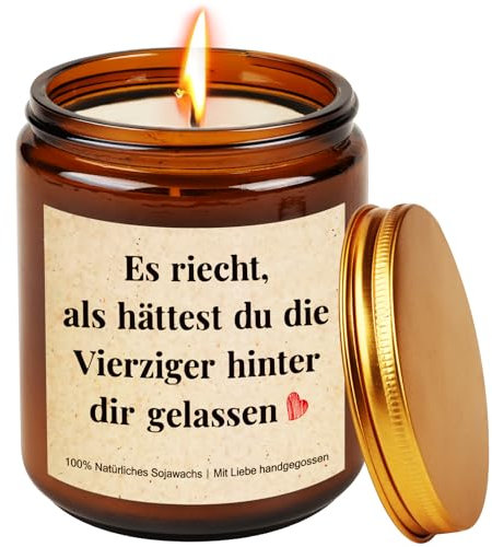 TUZELIYA 50 Geburtstag Frauen - Geburtstagsgeschenk für Frauen - Duftkerzen im Glas Geschenke für Frau Freundin Mama Schwester Tochter Beste Freundin Männer Geburtstag Geschenk, Jubiläumsgeschenke