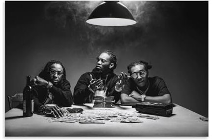 KEEP MARY Migos All in Poster Dekorative Malerei Leinwand Wandkunst Wohnzimmer Poster Schlafzimmer Malerei 24x36inch(60x90cm)