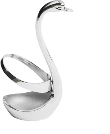 Chic Swan Shape Cutlery Holder for Kitchen Utensils and Bar Accessories (Silver)