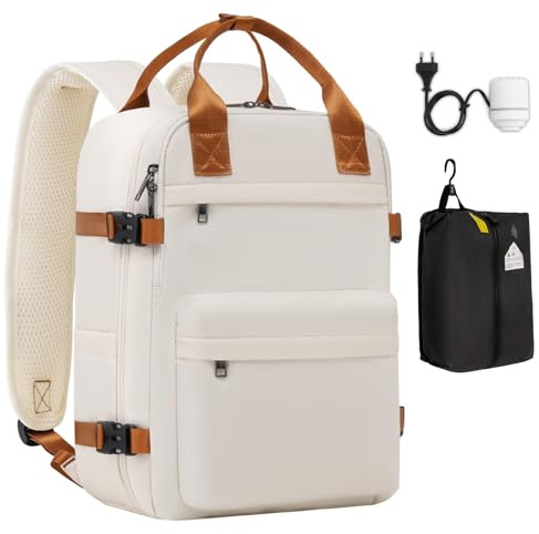 COOLIFE Zaino Easyjet 45x36x20 Sottovuoto Con Pompa | Sacco Sottovuoto Staccabile, Adatto a Grandi Borse Da Viaggio E Zaini per Laptop Da 17 Pollici, Ideale per Viaggi All'aperto E Di Studio